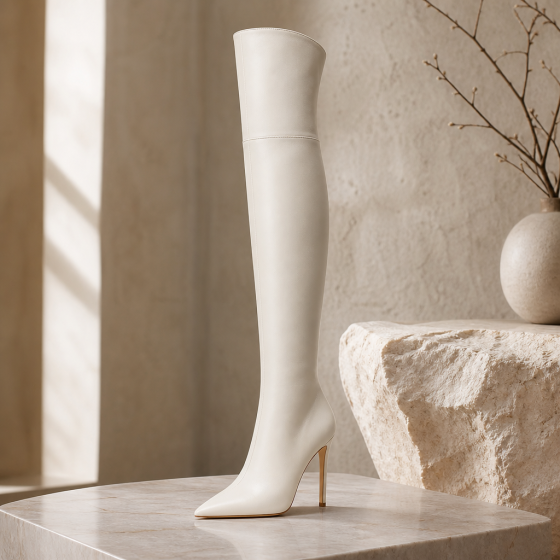 Premium Pointed Heel OTK Boot