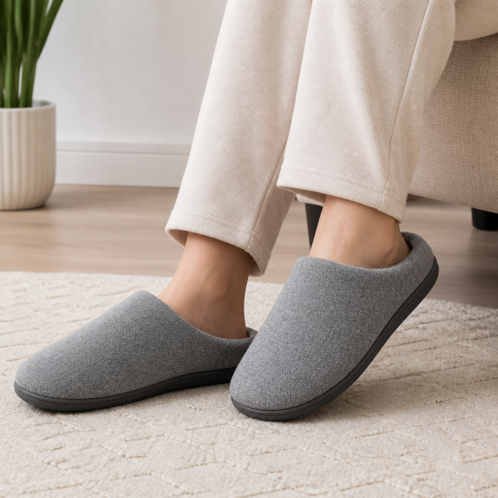 Everyday Closed-Back Cotton Slipper